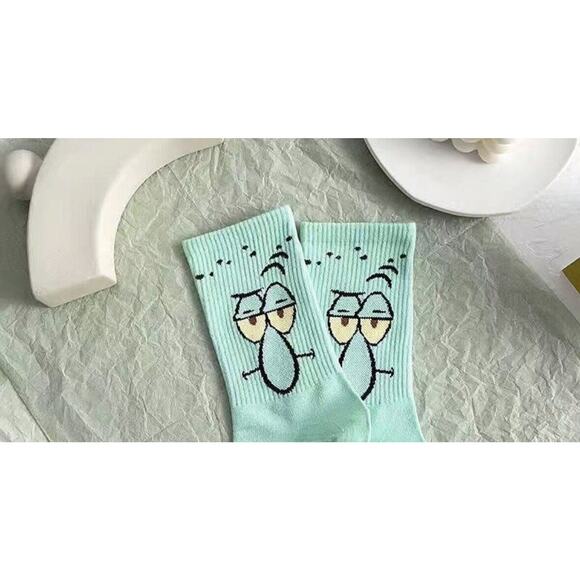 SpongeBob SquarePants Character Socks 5 Set - One Size - Vibrant Colors - Picture 3 of 10